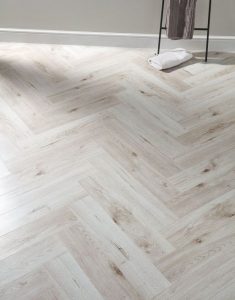 Herringbone Pearl Oak Laminate Flooring