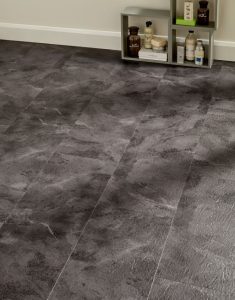 Summer interior trends - Black Slate LVT flooring