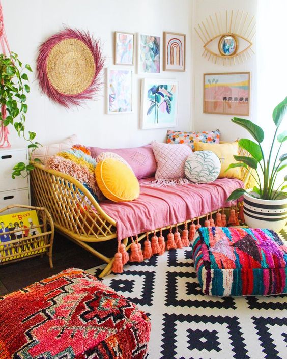 Summer home décor - Room filled with patterns