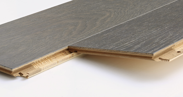 Kensington Graphite Oak Brushed & Lacquered Engineered Wood Flooring - Descriptive 2