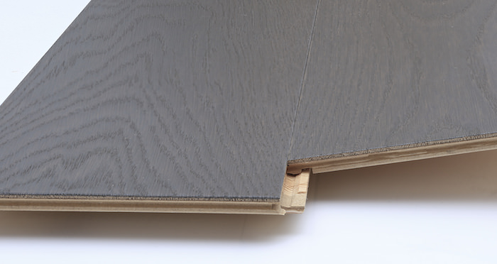 Knightsbridge Graphite Oak Brushed & Lacquered Engineered Wood Flooring - Descriptive 2