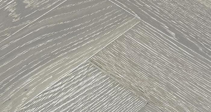 Trade Select Natural Brushed & Whitewashed Herringbone Engineered Wood Flooring - Descriptive 6