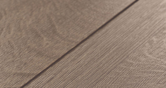 Barnwood Multi Width - Autumn Brown Oak Laminate Flooring - Descriptive 3