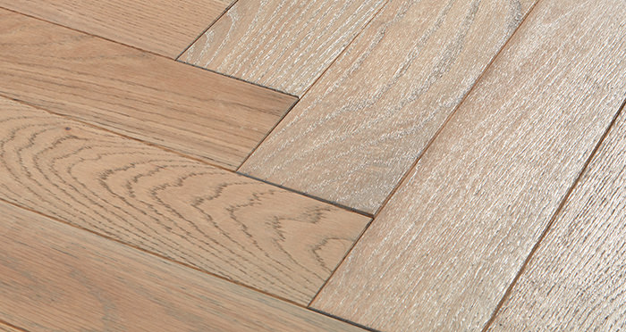 Park Avenue Herringbone Silk Grey Oak Solid Wood Flooring - Descriptive 1