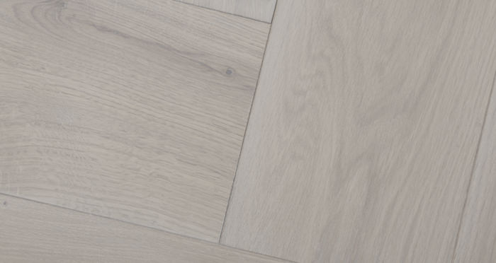 Prestige Herringbone Silk Grey Oak Oiled Engineered Wood Flooring - Descriptive 2