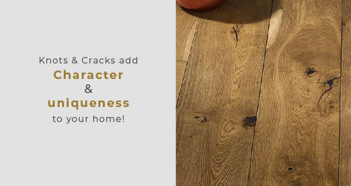 Kingswood Oak Distressed Brushed & Lacquered Engineered Wood Flooring - Descriptive 5