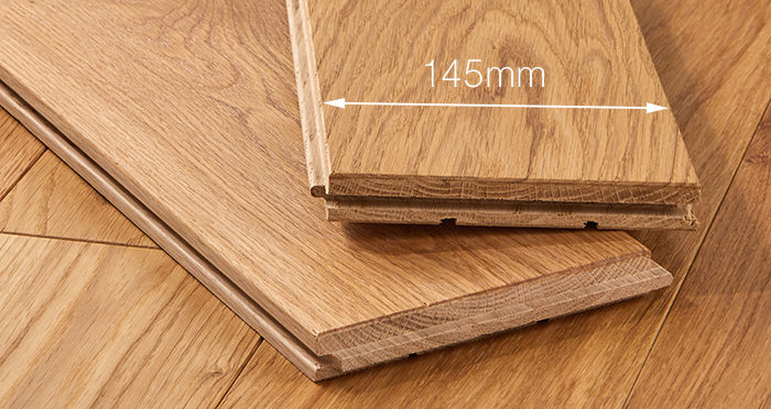 Deluxe Natural Oak Solid Wood Flooring - Descriptive 3