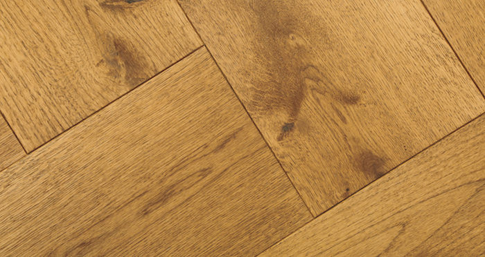 Prestige Herringbone Golden Oak Oiled Engineered Wood Flooring - Descriptive 2