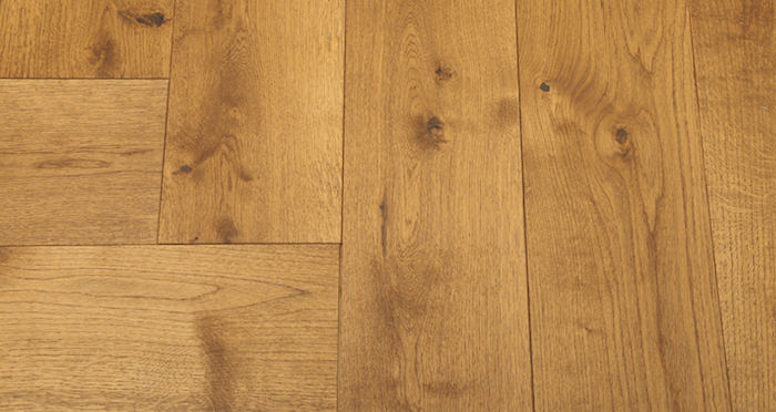Prestige Herringbone Golden Oak Oiled Engineered Wood Flooring - Descriptive 4