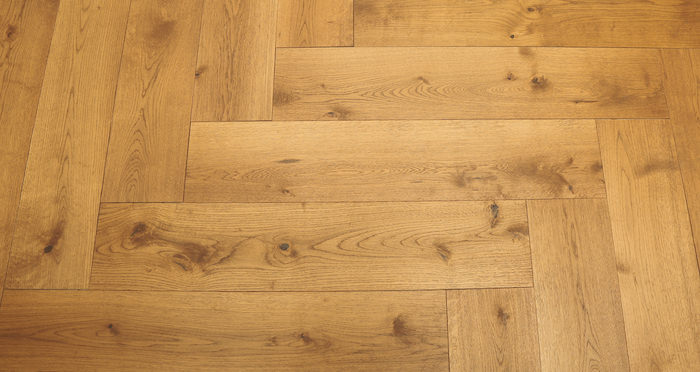 Prestige Herringbone Golden Oak Oiled Engineered Wood Flooring - Descriptive 6