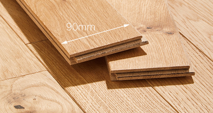 Natural Oak 90mm Oiled Solid Wood Flooring - Descriptive 4