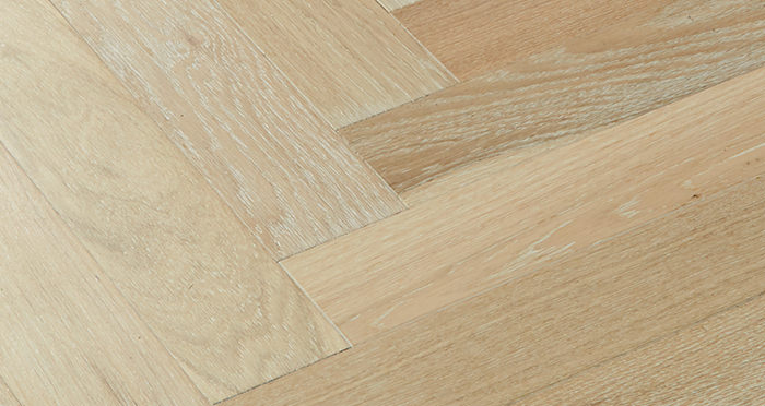 Branscombe Whitewashed Coastal Herringbone Oak Engineered Wood Flooring - Descriptive 2