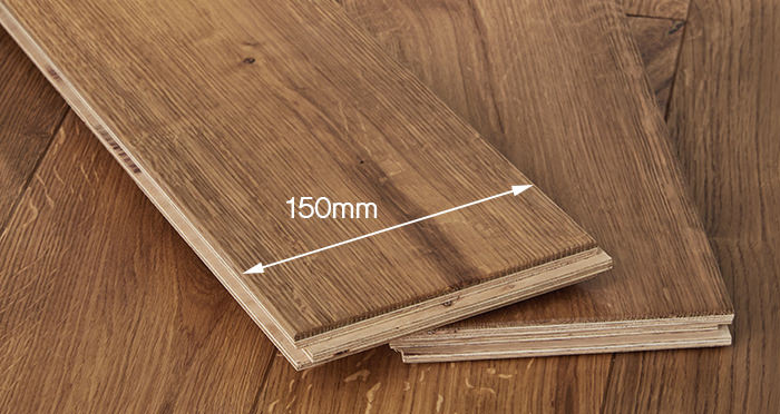 Manor Golden Smoked Oak Brushed & Lacquered Engineered Wood Flooring - Descriptive 4