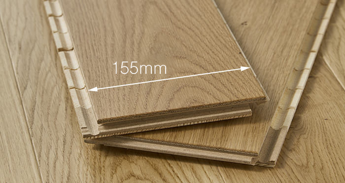 Carpenters Choice 14mm x 155mm Natural Brushed & Oiled Engineered Wood Flooring - Descriptive 2