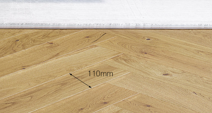 Bayswater Herringbone - Golden Oak Brushed & Lacquered Engineered Wood Flooring - Descriptive 3
