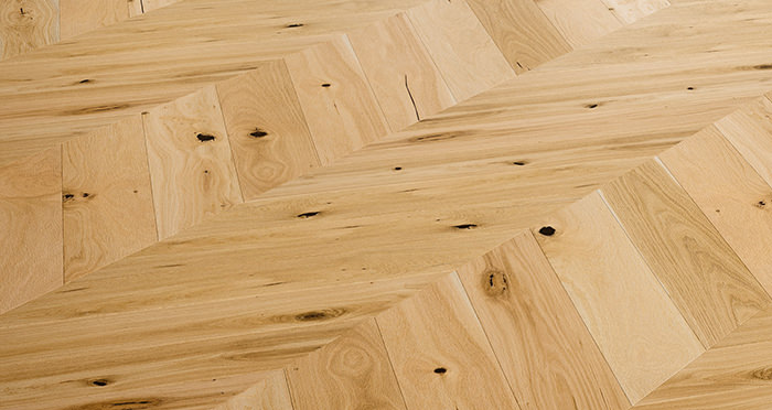 Chelsea Chevron - Woodland Oak Brushed & Lacquered Engineered Wood Flooring - Descriptive 2
