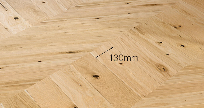 Chelsea Chevron - Woodland Oak Brushed & Lacquered Engineered Wood Flooring - Descriptive 3
