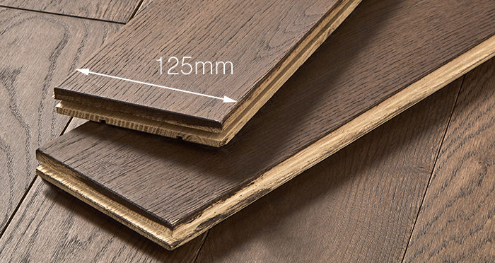 Elegant Chocolate Oak Brushed & Oiled Solid Wood Flooring - Descriptive 3