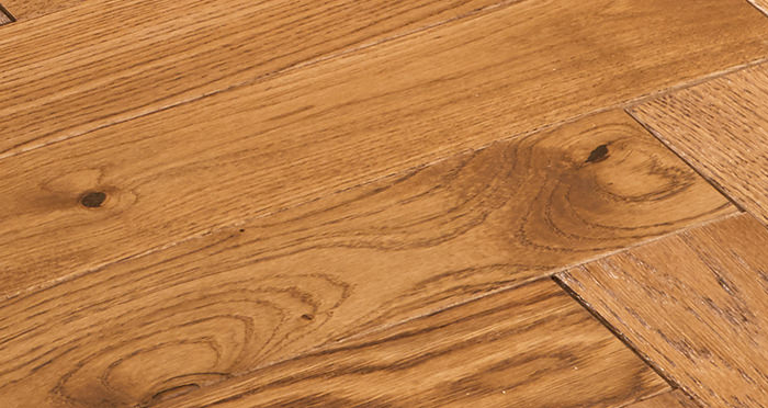 Park Avenue Herringbone Cinnamon Oak Solid Wood Flooring - Descriptive 2