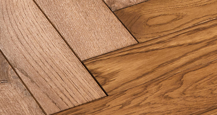 Park Avenue Herringbone Cinnamon Oak Solid Wood Flooring - Descriptive 4
