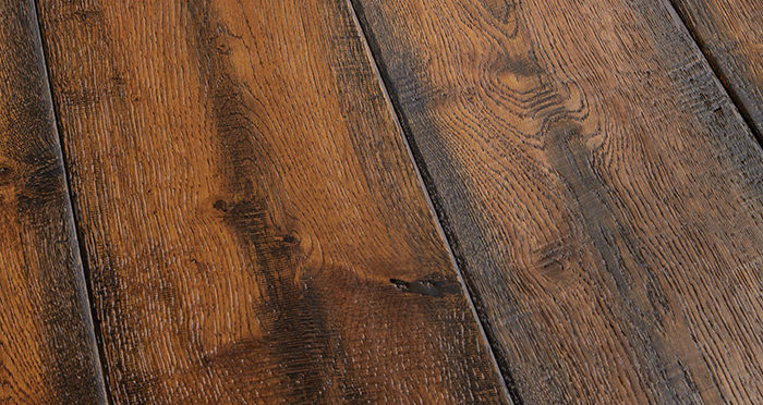 Bronzed Old French Oak Lacquered Engineered Wood Flooring - Descriptive 1