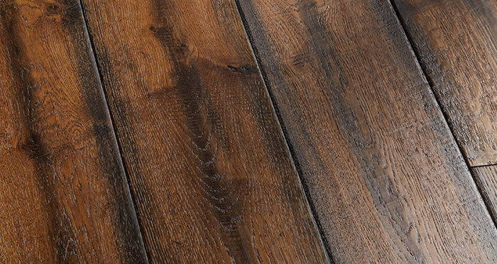 Bronzed Old French Oak Lacquered Engineered Wood Flooring - Descriptive 2