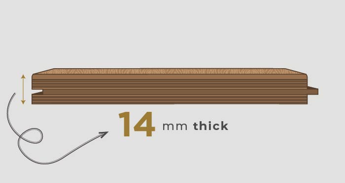 Barn Golden Smoked Oak Brushed & Lacquered Engineered Wood Flooring - Descriptive 1