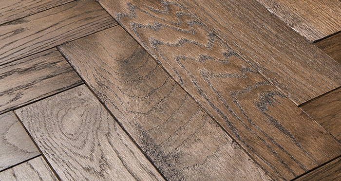 Park Avenue Herringbone Espresso Oak Solid Wood Flooring - Descriptive 1