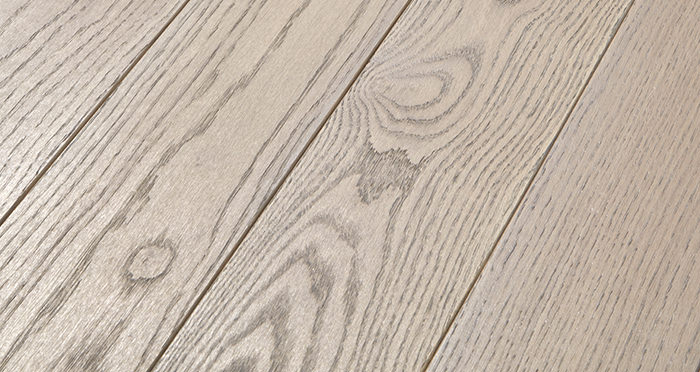Elegant Silk Grey Oak Brushed & Oiled Solid Wood Flooring - Descriptive 1