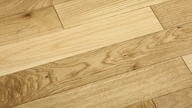 Classic Oak Natural Brushed & Oiled Solid Wood Flooring - Descriptive 1