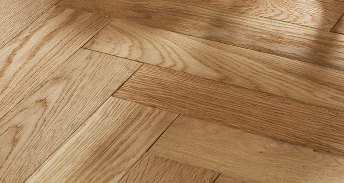 Oxford Herringbone Natural Oak Engineered Wood Flooring - Descriptive 1