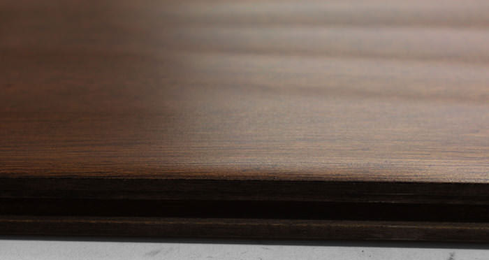 Antique Handscraped Mahogany Lacquered Solid Wood Flooring - Descriptive 1