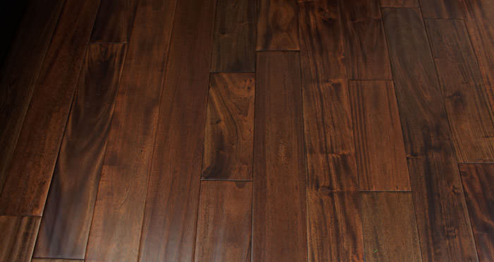 Antique Handscraped Mahogany Lacquered Solid Wood Flooring - Descriptive 4