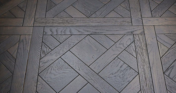 Colmar Smoked Oak Brushed & Oiled Versailles Tile Engineered Wood Flooring - Descriptive 1