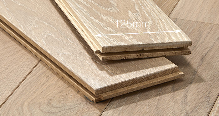 Elegant Frosted Oak Brushed & Oiled Solid Wood Flooring - Descriptive 3