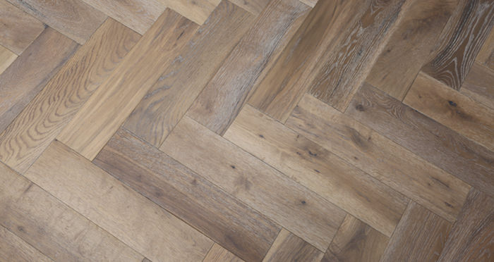 Brooklyn Pebble Herringbone Oak Engineered Wood Flooring - Descriptive 6