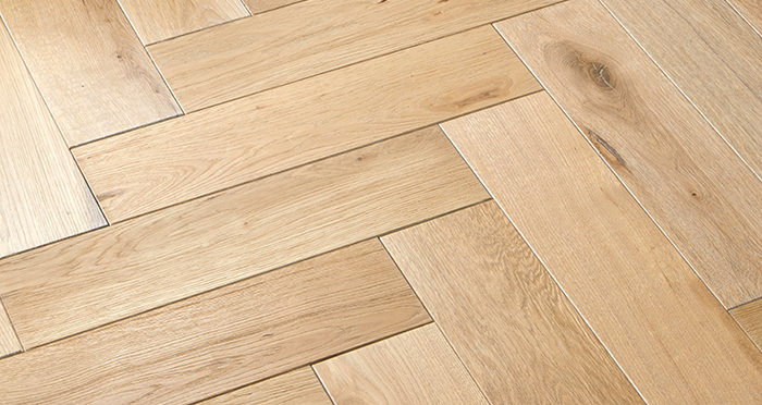 Luxury Whitewashed Parquet Oak Solid Wood Flooring - Descriptive 2