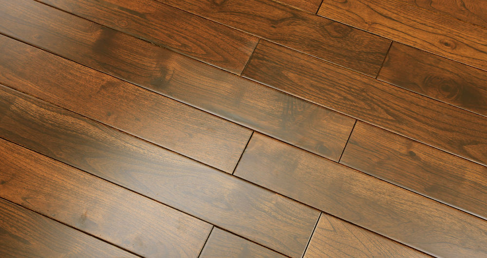 Pacific Mahogany Burgundy Lacquered Solid Wood Flooring - Descriptive 2