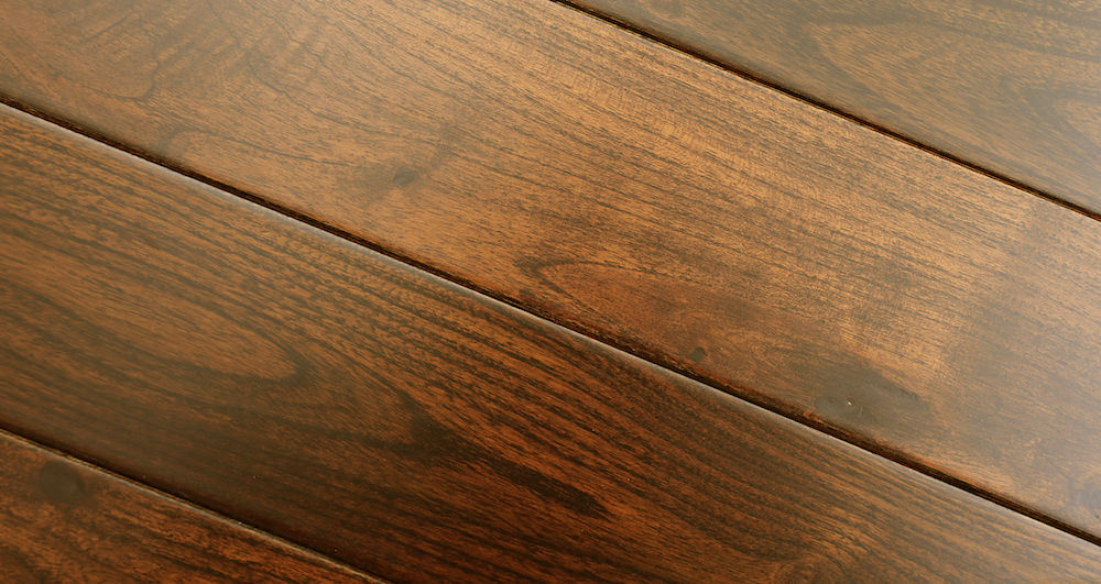 Pacific Mahogany Burgundy Lacquered Solid Wood Flooring - Descriptive 3