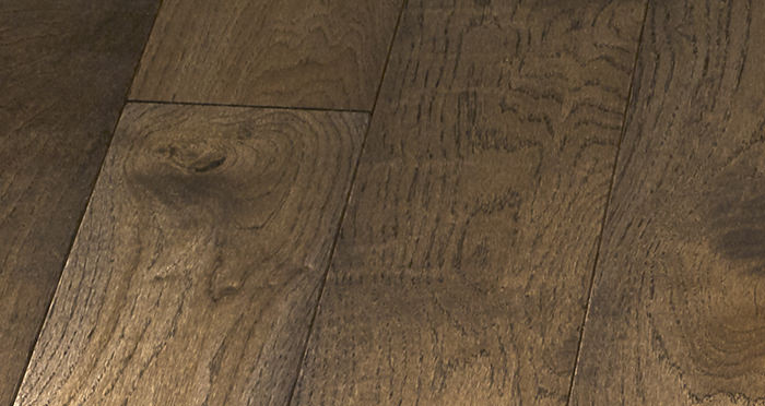 Elegant Espresso Oak Brushed & Oiled Solid Wood Flooring - Descriptive 2