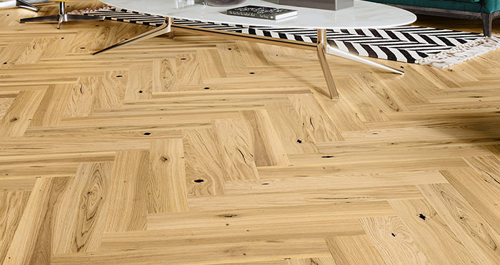 Bayswater Herringbone - Vanilla Oak Brushed & Oiled Engineered Wood Flooring - Descriptive 1