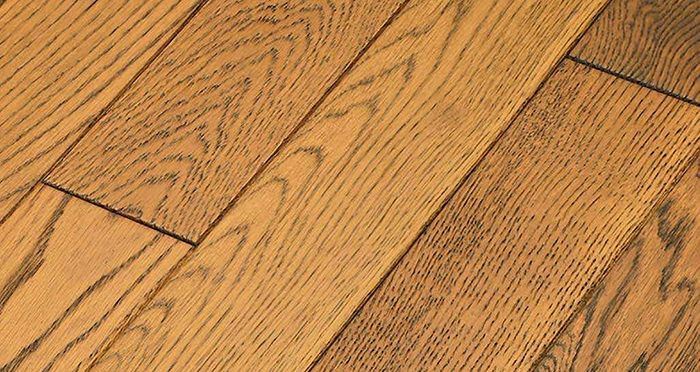 Muscovado Oak Brushed & Lacquered Solid Wood Flooring - Descriptive 5