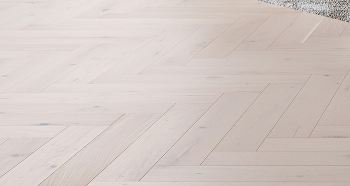 Bayswater Herringbone - Cappuccino Oak Brushed & Lacquered Engineered Wood Flooring - Descriptive 2