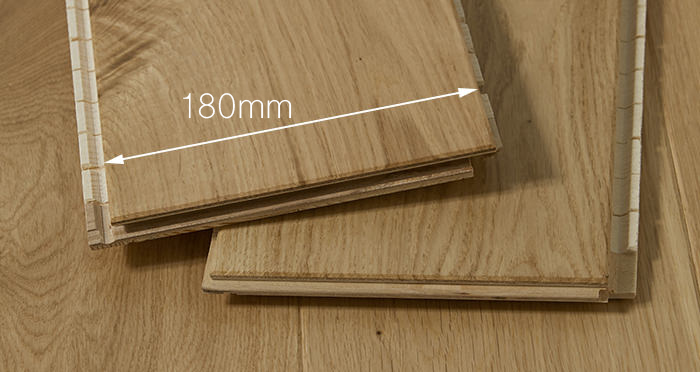 Trade Select Natural Lacquered 14mm x 180mm Engineered Wood Flooring - Descriptive 2