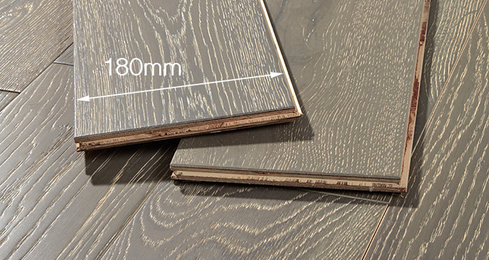 Manhattan Urban Grey Oak Brushed & Lacquered Engineered Wood Flooring - Descriptive 4