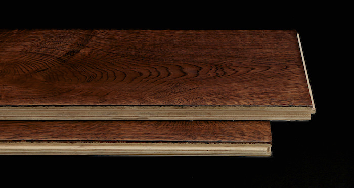 Handscraped Ginger Oak Lacquered Engineered Wood Flooring - Descriptive 1