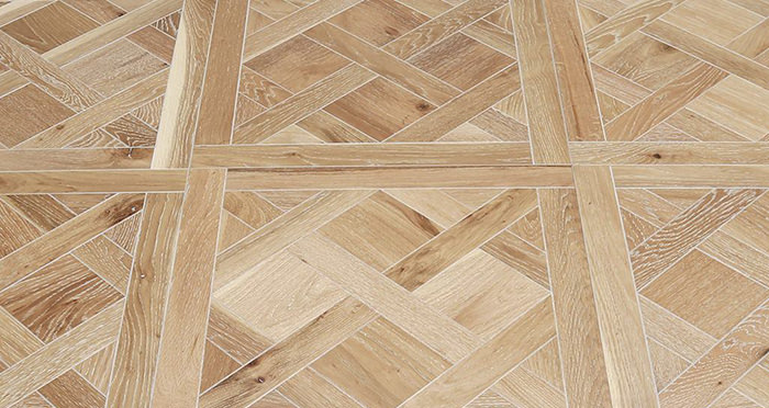 Strasburg White Smoked Oak Brushed & Oiled Versailles Tile Engineered Wood Flooring - Descriptive 1