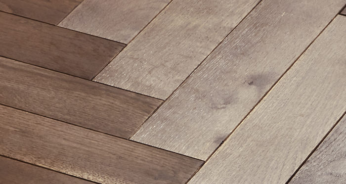 Park Avenue Herringbone Chocolate Oak Solid Wood Flooring - Descriptive 2