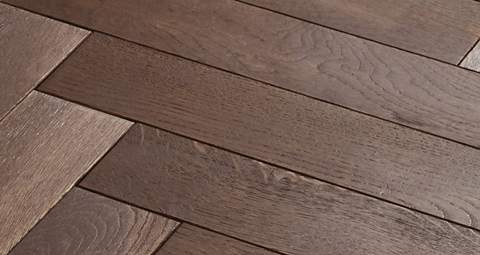 Park Avenue Herringbone Chocolate Oak Solid Wood Flooring - Descriptive 4
