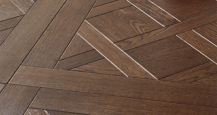 Bordeaux Antique Oak Brushed & Oiled Versailles Tile Engineered Wood Flooring - Descriptive 1